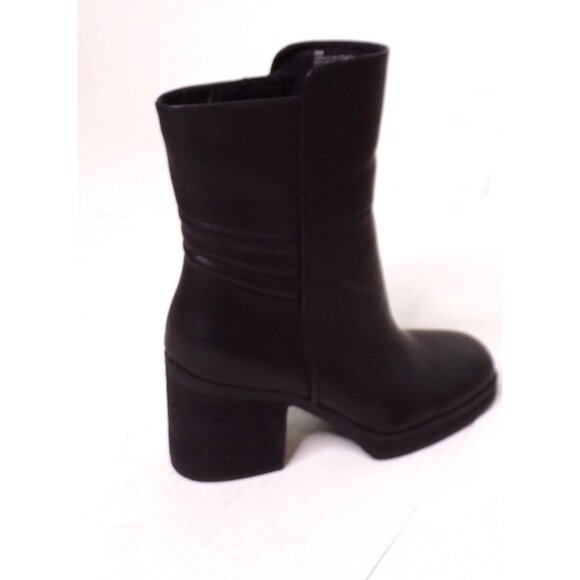 🆕KORKS Moergan Block Heel Side Zip Boot 9 Black - Picture 10 of 12